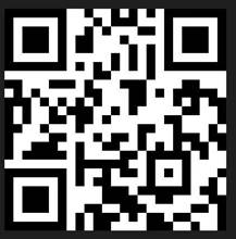 A qr code on a black backgroundDescription automatically generated